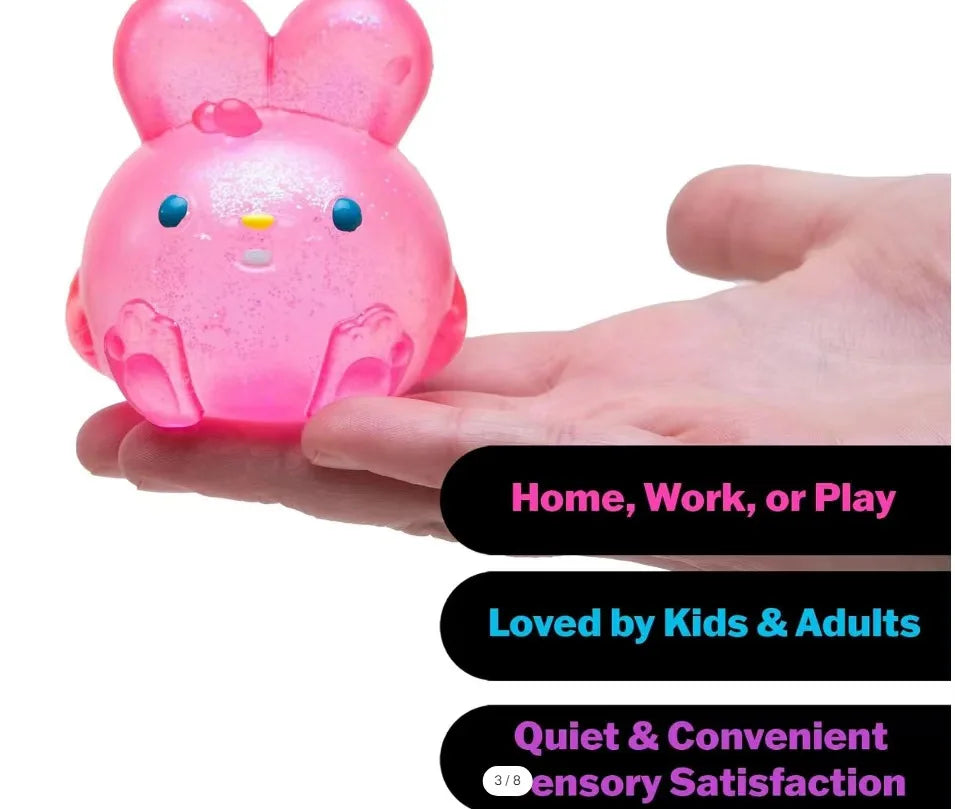 NeeDoh Crystal Bunny Squishy Toy